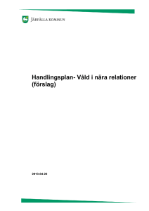 Handlingsplan- Våld i nära relationer