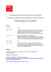 Hur påverkar krigsskador/trauma inlärning och koncentration? Ett