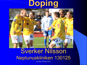 doping SvFF 130125 handouts