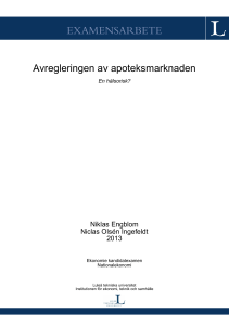 Avregleringen av apoteksmarknaden: En hälsorisk?