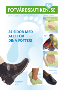 24 sidor med allt för dina fötter!