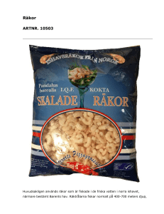 Räkor - Västerorts Pizzagrossist AB