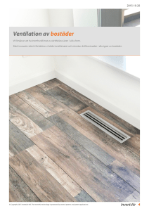 Ventilation av bostäder
