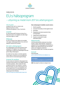 EU:s hälsoprogram - Folkhälsomyndigheten