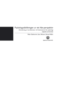 Psykologutbildningen ur ett hbt-perspektiv