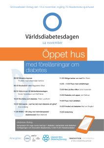 med föreläsningar om diabetes