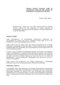 Yleisvaliokunnan mietintö X/200X hiippakuntakokousesityksestä X