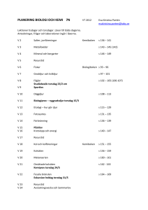 PLANERING BIOLOGI OCH KEMI 7N