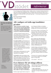 informerar - VD