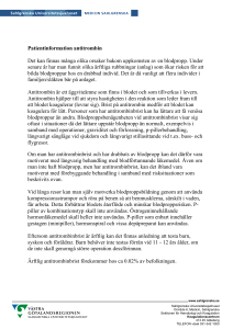 Patientinformation antitrombin Det kan finnas många olika orsaker