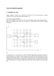 Facit och bedömningsmall