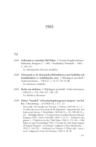 Olof Palme : en bibliografi