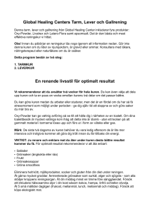 Lever Gall Instruktion