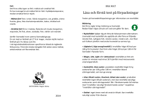Läsa och förstå text på förpackningar