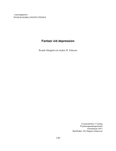 Fantasi vid depression