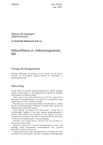 Hälsoeffekter av elektromagnetiska fält