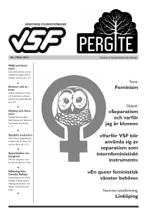 Feminism - Vänsterns studentförbund