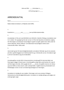 arrendeavtal - Hälla Koloniförening Västerås