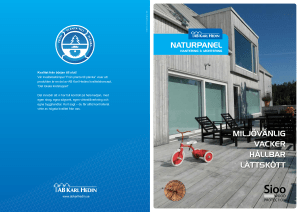 NATURPANEL MILJÖVÄNLIG VACKER HÅLLBAR LÄTTSKÖTT
