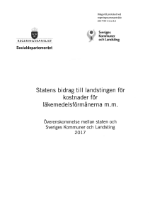 Överenskommelse om statens bidrag till