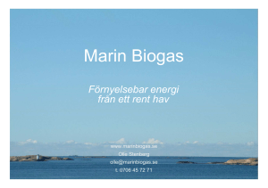 2016-04-25 Marin Biogas Swedish Maritime Day