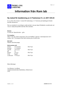 Information från Kem lab