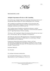 Pressmeddelande