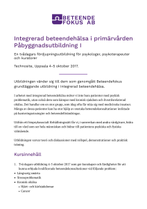 Påbyggnadsutbildning i IBH ht -17