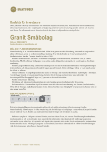 Granit Småbolag - Välkommen till Granit Fonder