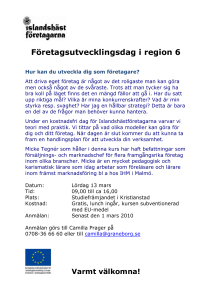 Företagsutvecklingsdag i Skåne