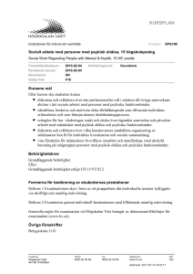 kursplan - Högskolan Väst