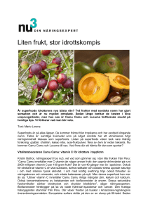Liten frukt, stor idrottskompis Är superfoods idrottarens nya bästa
