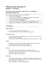 Inför prov i matematik 2003-12-10