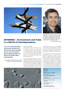 ENTWINED – Environment and Trade in a World of