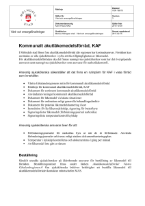 Kommunalt akutläkemedelsförråd, KAF