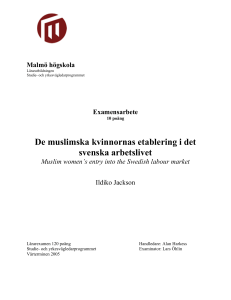 De muslimska kvinnornas etablering i det