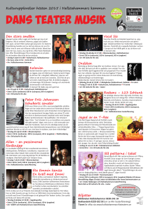 dans teater musik - Hallstahammars kommun
