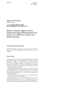 Motivering - Riksdagens öppna data