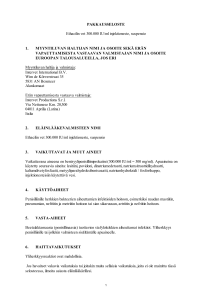 PAKKAUSSELOSTE Ethacilin vet 300.000 IU/ml injektioneste