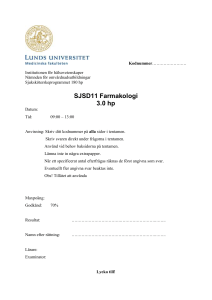 Exempeltenta Farmakologi