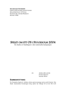 Sammanfattning - Stockholms universitet