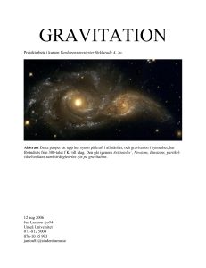 gravitation - Umeå universitet