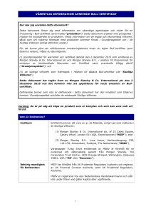 väsentlig information avseende bull-certifikat