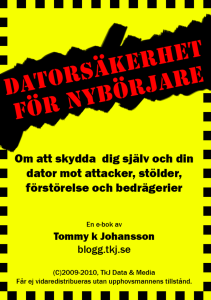 Skydda din dator med säkerhetsprogram
