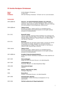 CV Annika Nordgren Christensen