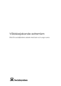Våldsbejakande extremism - Stöd för socialtjänstens arbete med