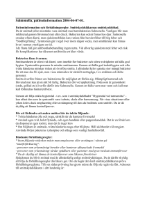 Salmonella, patientinformation 2004-04-07-01