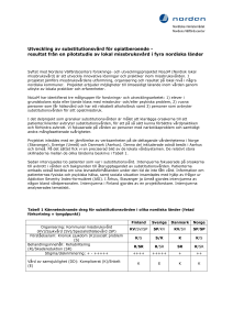 Utveckling av substitutionsvård för opiatberoende