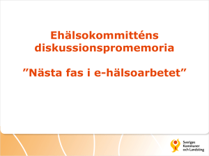 Patrik_Ehälsokommitténs diskussionspromemoria