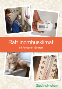 Rätt inomhusklimat